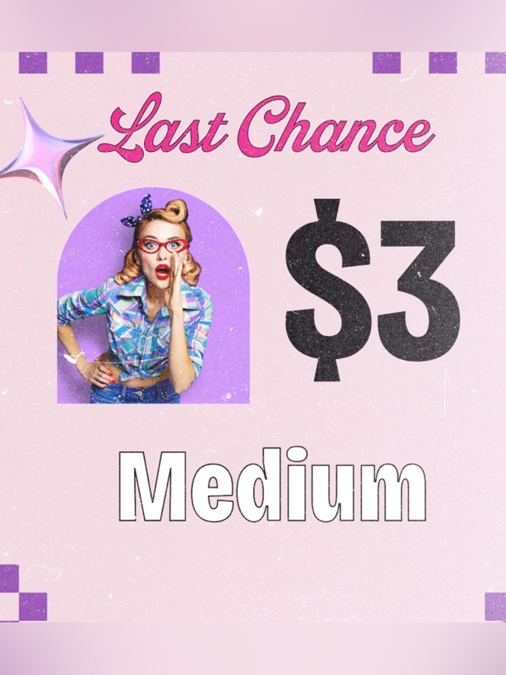Unlisted $3 Medium 💕Bulk listing, unlisted live show item ~ take a screenshot